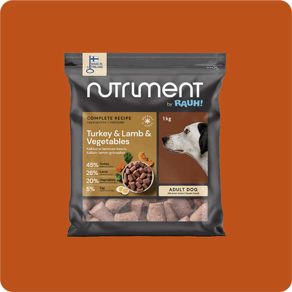 Nutriment By rauh! Kalkkuna-lammas-kasvispullat 1 kg, luuton