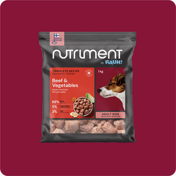 Nutriment By rauh! Nauta-Kasvikset pullat 1 kg, luuton