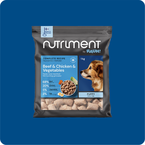 Nutriment By rauh! Nauta-Kana-Kasvikset 1 kg, pennuille