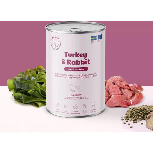 Buddy Turkey & Rabbit (kalkkuna&kani) 400g