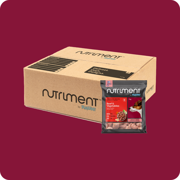 Nutriment By rauh! Nauta-Kasvikset pullat 7,2 kg, luuton