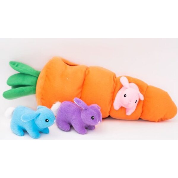 Zippy paws Zippy Burrow – Big Carrot Nyhtölelu