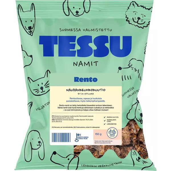 Tessu Rento Naudan keuhkokuutio 150g