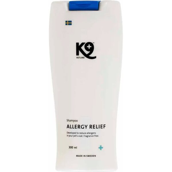 K9competition Allergy Relief Shampoo vähentää allergeeneja koiran turkista 300ml