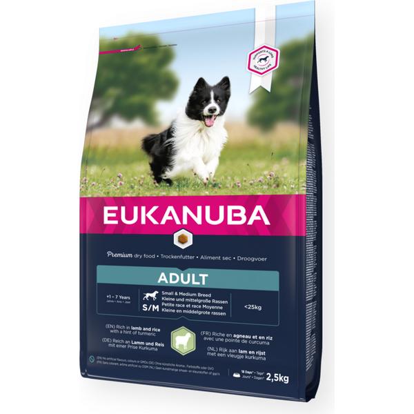 Eukanuba Adult Sm/Med Lamb & Rice 12 kg