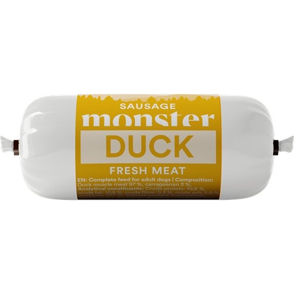 Monster Dog Sausage Duck, ankka- treenimakkara 200g