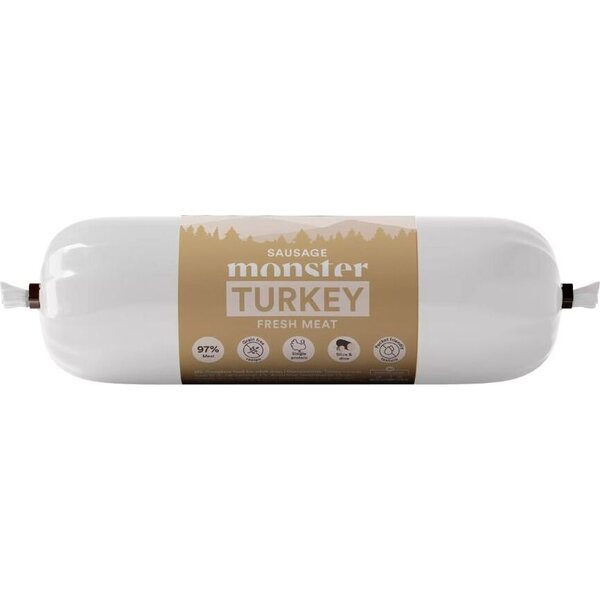 Monster Dog Sausage Turkey, kalkkuna- treenimakkara 400g