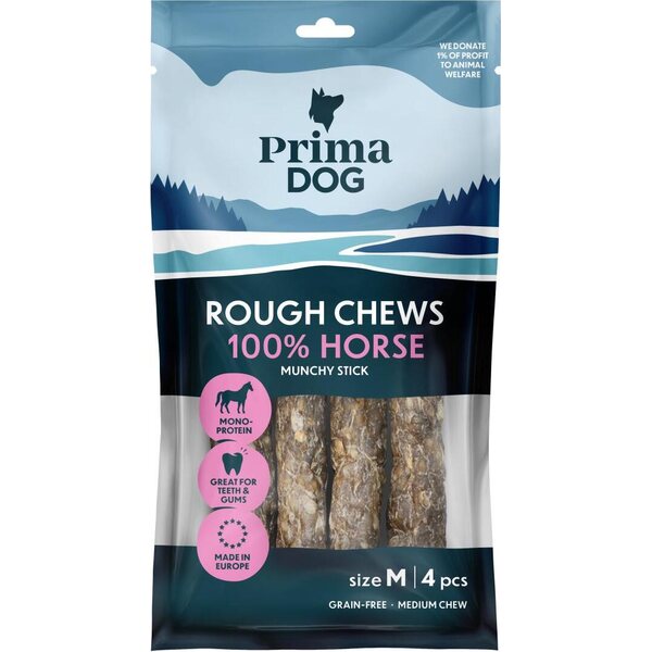 Primadog Rough Chews Hevonen rouhepatukka M 12cm 112g