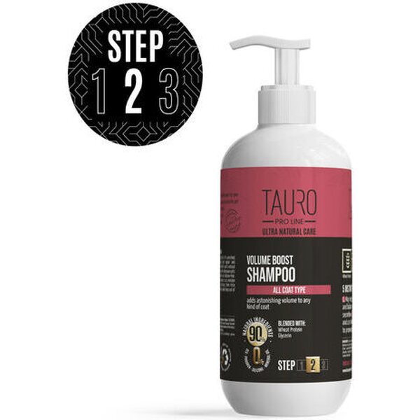 Tauro Pro line Ultra Natural Care tuuheuttava shampoo, Volume Boost 400ml