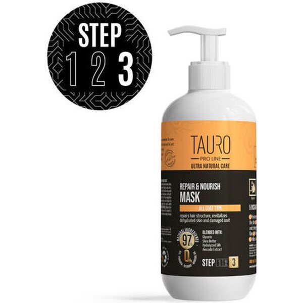 Tauro Pro line Natural Care Repair & Nourish maski, 400ml