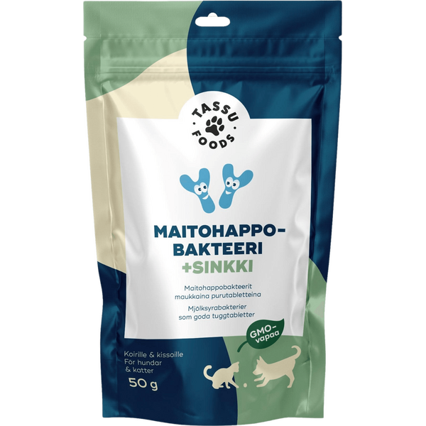Tassufoods Maitohappobakteeri + sinkki 50g
