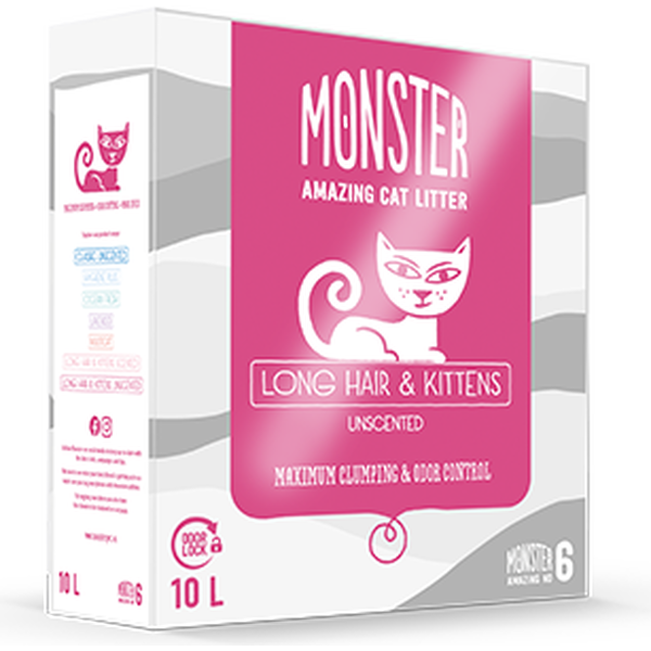 Monster Kissanhiekka Longhair & Kitten, tuoksuton