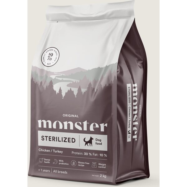 Monster Original monster Sterilised Chicken / Turkey 2kg