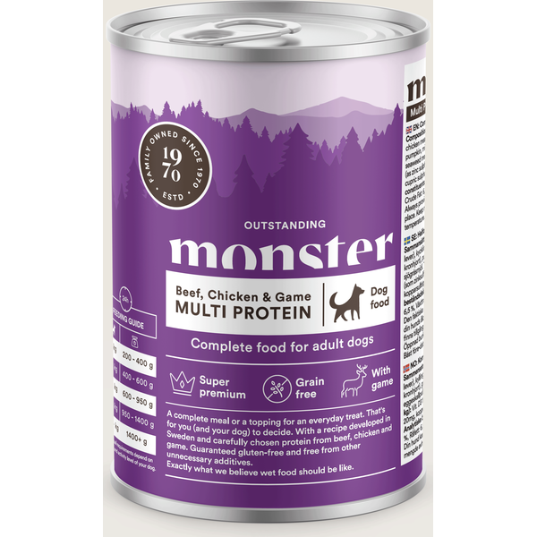 Monster Multi Protein Nauta & kana & riista 400g