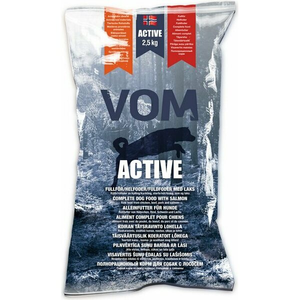 Vom Og Hundemat Vom Active Lohella 4x2,5kg, yht. 10kg, ennakkotilaus