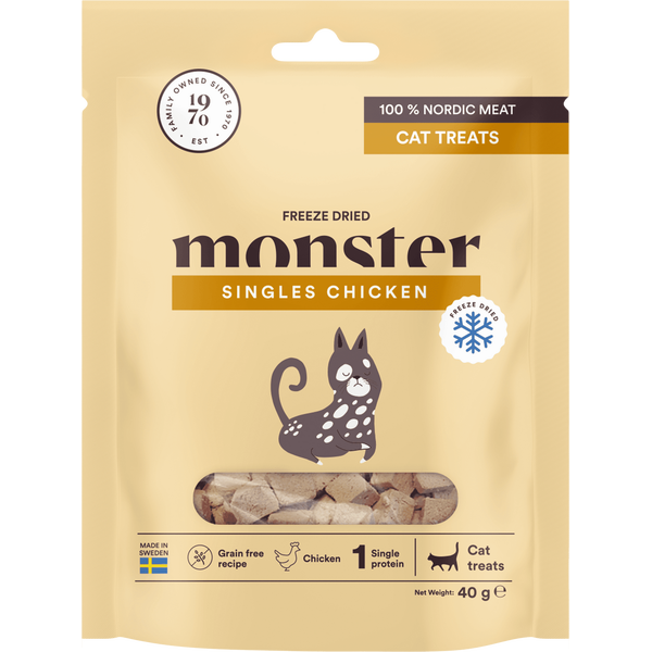 Monster Cat Freeze Dried Singles Chicken 40g