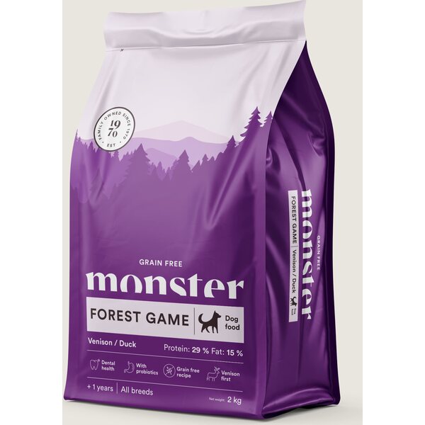 Monster Grain Free monster Forest Game Venison / Duck (Saksanhirvi&ankka) 12kg