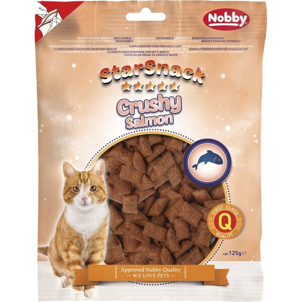 Nobby StarSnack Crushy Salmon kissannami, 125g
