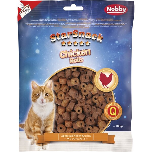 Nobby StarSnack Chicken Rolls 180g