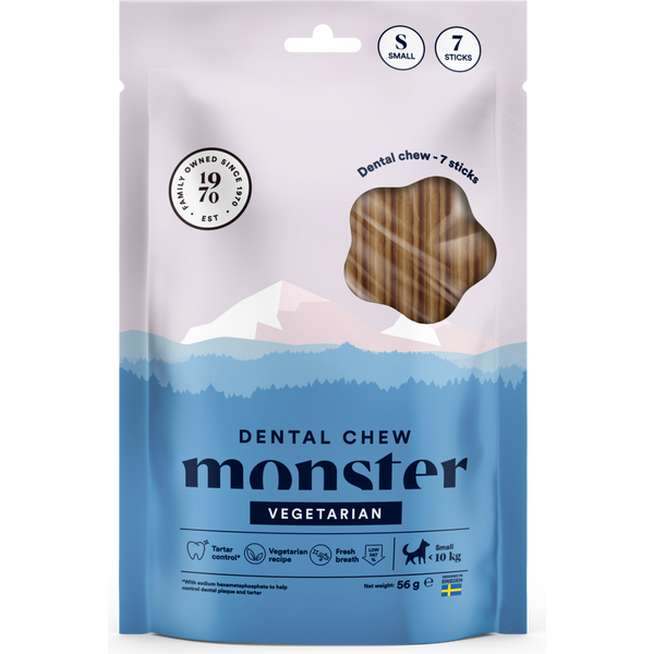 Monster Dog Dental Chew Kasvis S-koko 7 kpl
