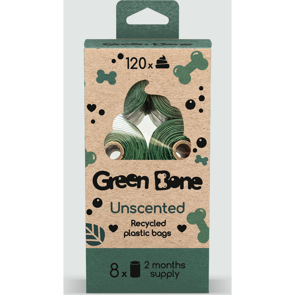 Green Bone Kakkapussit Unscented - Tuoksuton 8 rullaa
